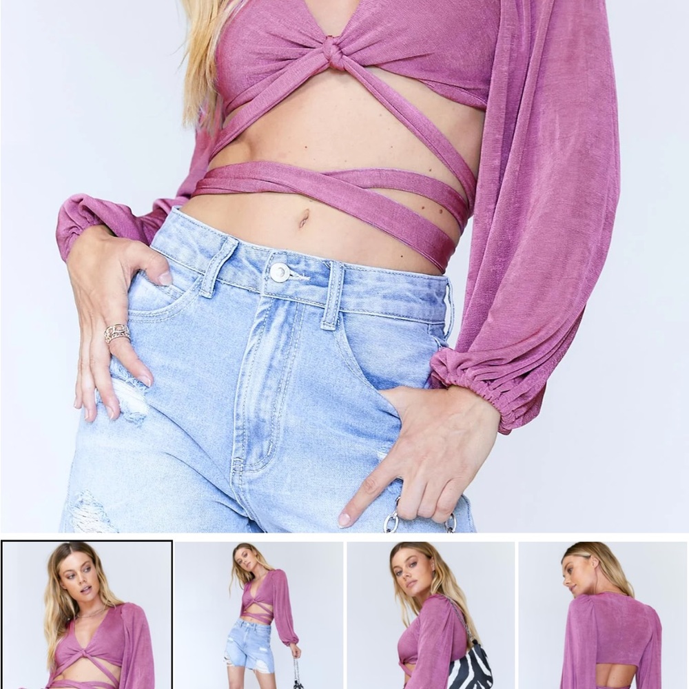 Princess Polly Adi Long Sleeve Top Purple